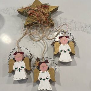 Wooden Angel Hanging Decoration